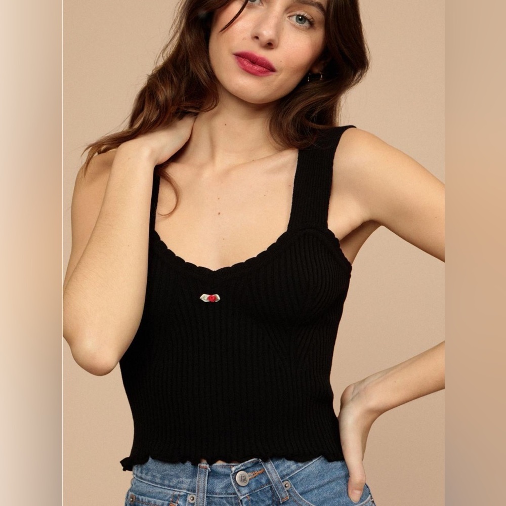 Rouje Gianni top black women’s size 38